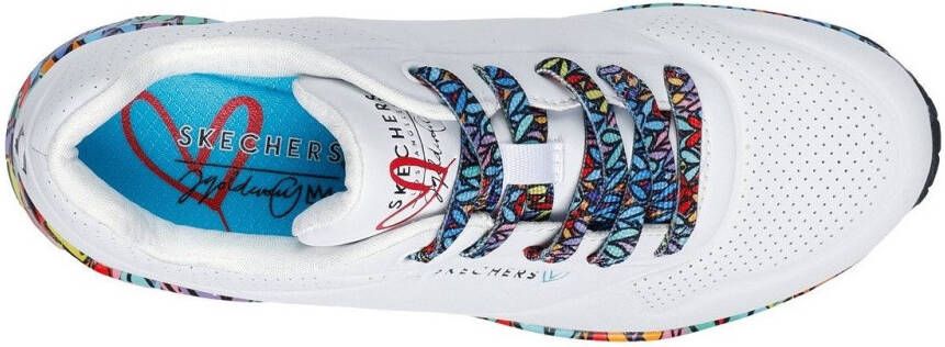 Skechers Sneakers Uno Plateausneaker veterschoen met sleehak