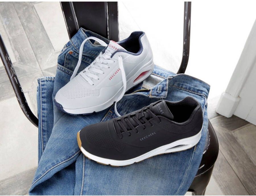 Skechers Sneakers Uno Stand on Air vrijetijdsschoen lage schoen veterschoen met extra demping