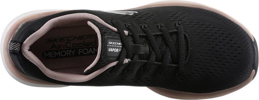 Skechers Sneakers VAPOR FOAM-MIDNIGHT GLIMMER in vegan verwerking vrijetijdsschoen lage schoen veterschoen