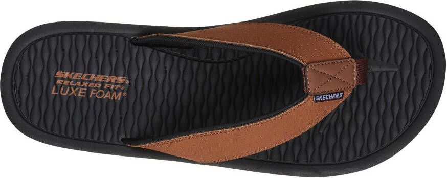 Skechers Teenslippers TANTRIC-COPANO zomerschoen slippers poolslides badschoen met luxe foam