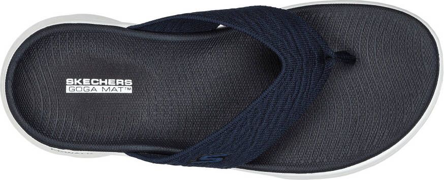Skechers Teenslippers GO WALK FLEX SANDAL-SPLENDOR-X zomerschoen slippers poolslides met goga mat voetbed