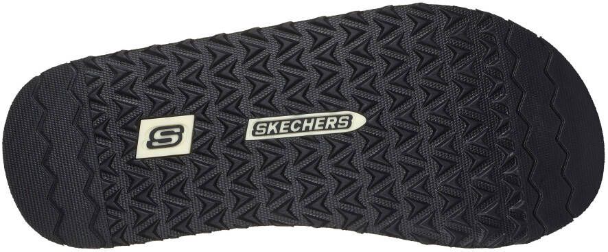 Skechers Teenslippers TANTRIC-FRITZ zomerschoen slippers poolslides zwemschip met zachte tussenstuk voor de tenen