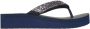 Skechers Vinyasa Wild Daisies Dames Slippers Navy - Thumbnail 4