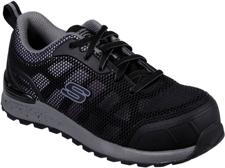 Skechers Veiligheidsschoenen BULKLIN-LYNDALE antislip sterk geprofileerde rubberen loopzool en iso 20345:2011