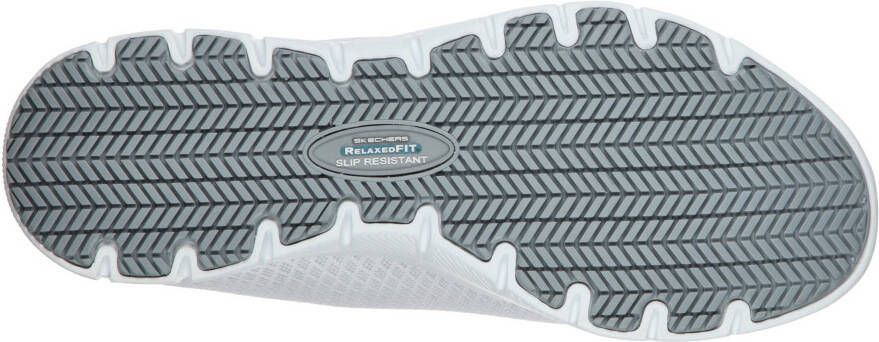 Skechers Werkschoenen Ghenter-Bronaugh veterschoenen Veterschoen voor de horeca met memory foam binnenzool