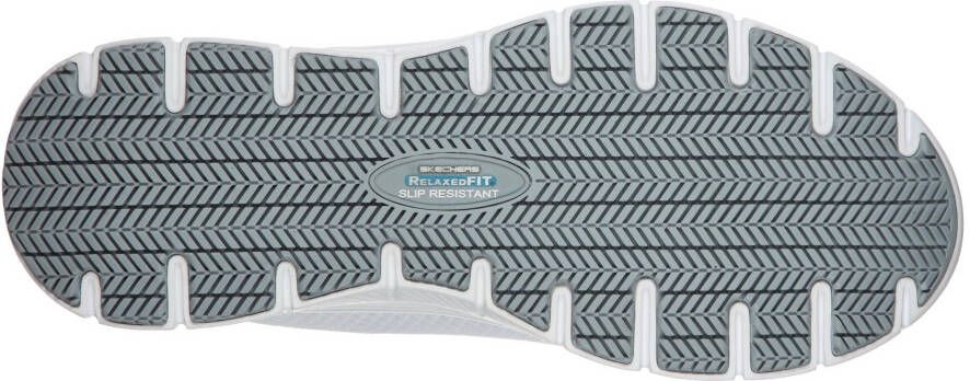 Skechers Werkschoenen Veterschoen voor de horeca onderhoud met gepolsterde binnenzool