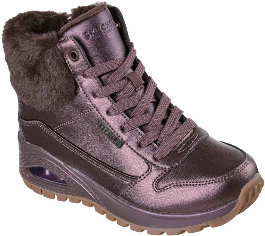 Skechers Winterlaarzen UNO RUGGED GALACTIC HEIGHTS Veterboots sneaker met sleehak