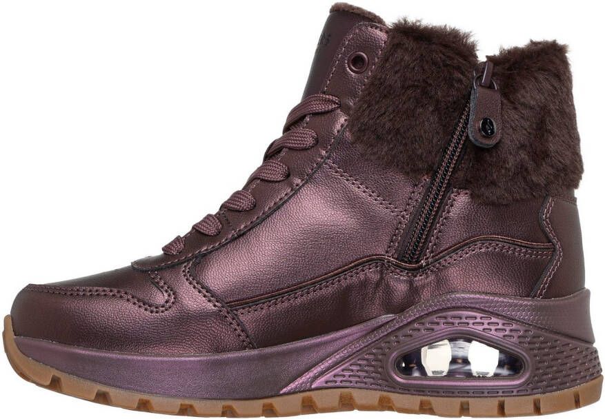 Skechers Winterlaarzen UNO RUGGED GALACTIC HEIGHTS Veterboots sneaker met sleehak