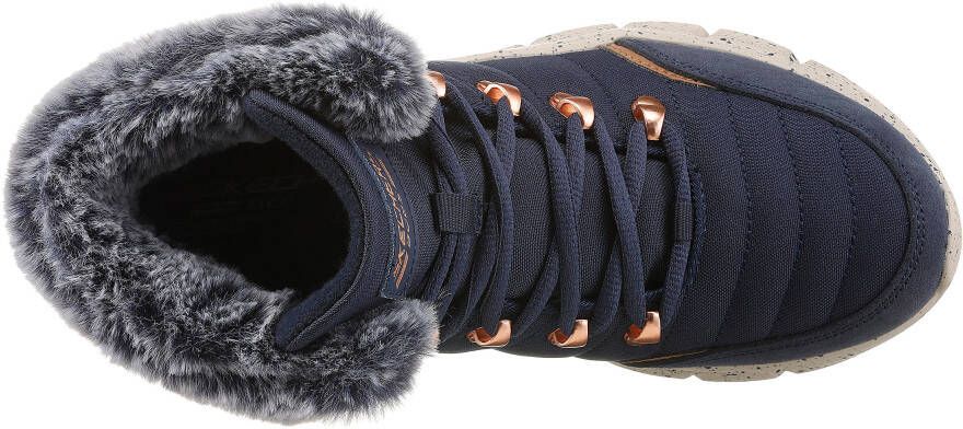 Skechers Winterlaarzen BOBS B FLEX met imitatiebontkraag