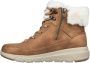 Skechers Glacial Ultra Cozyly Veterboot Vrouwen Bruin Cognac - Thumbnail 62