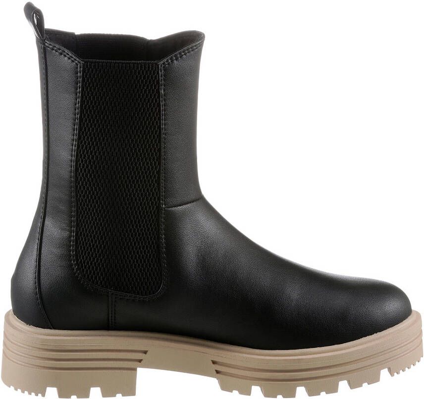 s.Oliver Chelsea-boots met aan beide kanten stretchinzetten