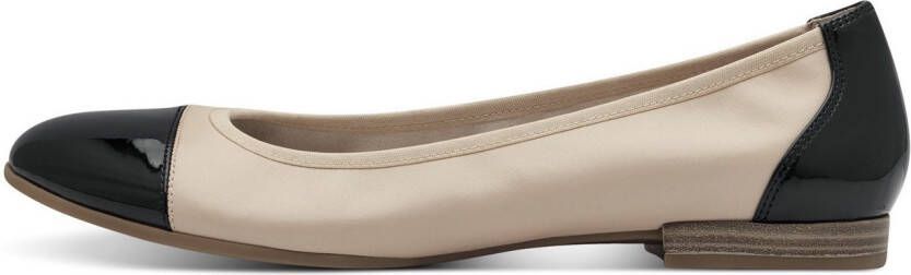 Tamaris Ballerina's blockhak business schoen instapschoen met elastische afwerking
