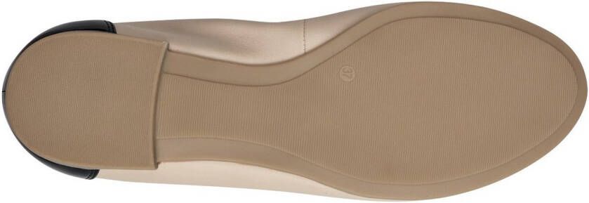Tamaris Ballerina's blockhak business schoen instapschoen met elastische afwerking