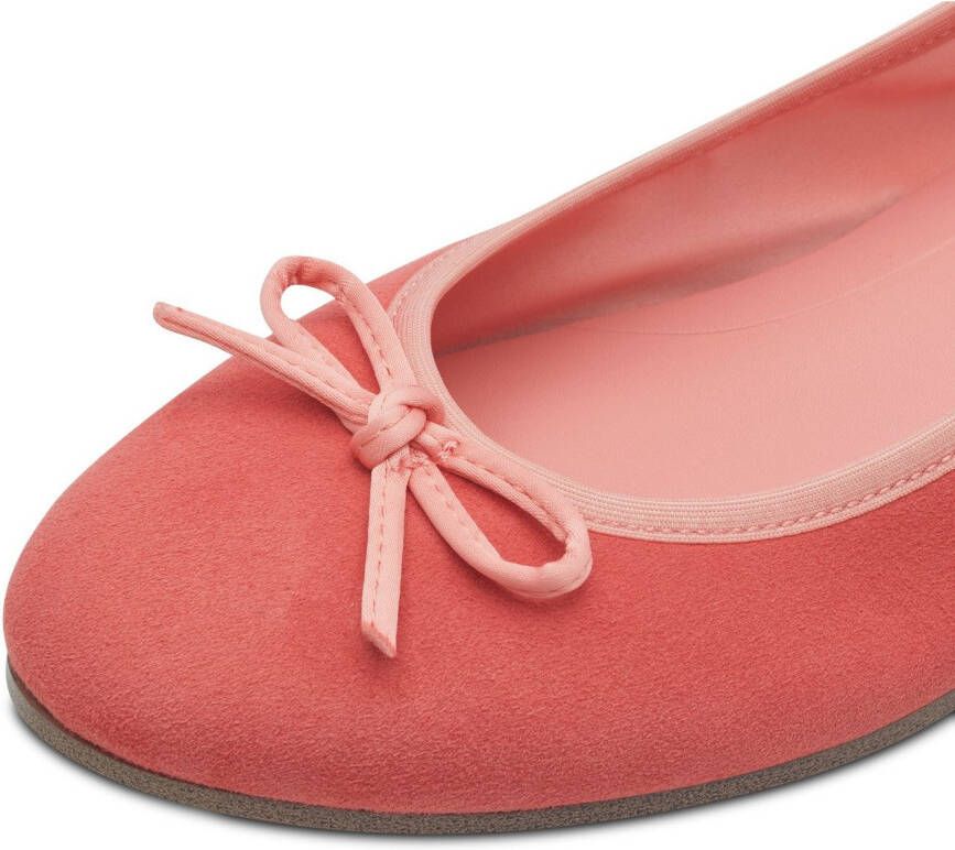 Tamaris Ballerina's blockhak business schoen instapschoen met schattige decoratieve strik