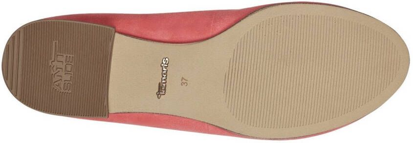 Tamaris Ballerina's blockhak business schoen instapschoen met schattige decoratieve strik