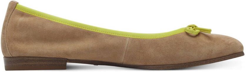 Tamaris Ballerina's blockhak business schoen instapschoen met schattige decoratieve strik