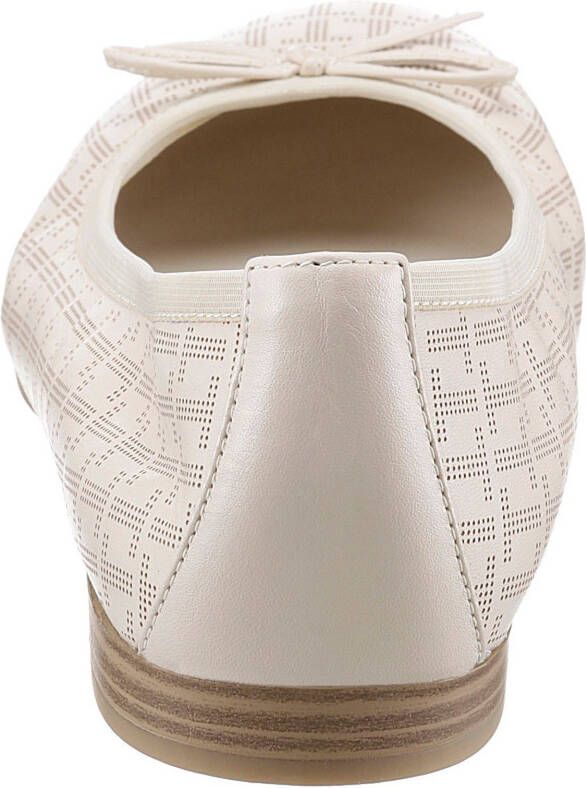 Tamaris Ballerina's met gestempeld logo all-over