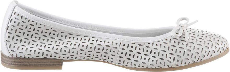 Tamaris Ballerina's business schoen lage schoen instapschoen met mooie strik