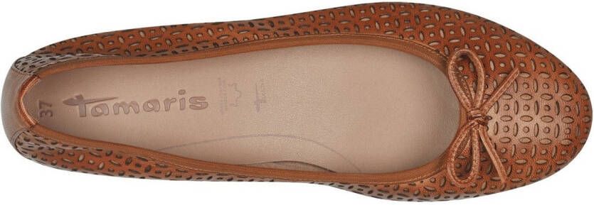 Tamaris Ballerina's business schoen lage schoen instapschoen met mooie strik