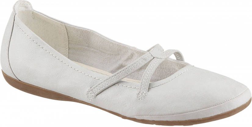 Tamaris Ballerina's Caterina met elastische bandjes - Schoenen.nl