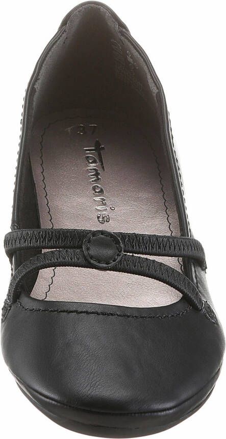 Tamaris Ballerina's Caterina Flats feestelijke mode slipper met elastische riem