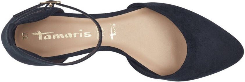 Tamaris Ballerina's met riempje blokhak sandaal avondschoen met verstelbaar bandje