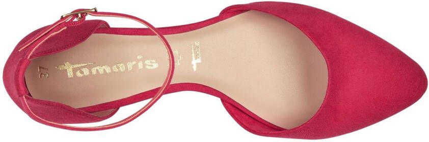 Tamaris Ballerina's met riempje blokhak sandaal avondschoen met verstelbaar bandje