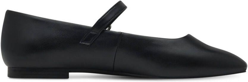 Tamaris Ballerina's met riempje blokhak zakelijke schoen flats in veganistische uitvoering