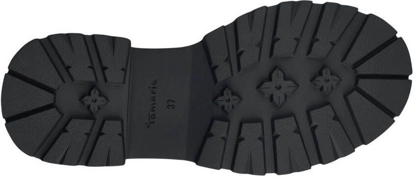 Tamaris Bikerboots met sierband en metalen ring verstelbare gesp