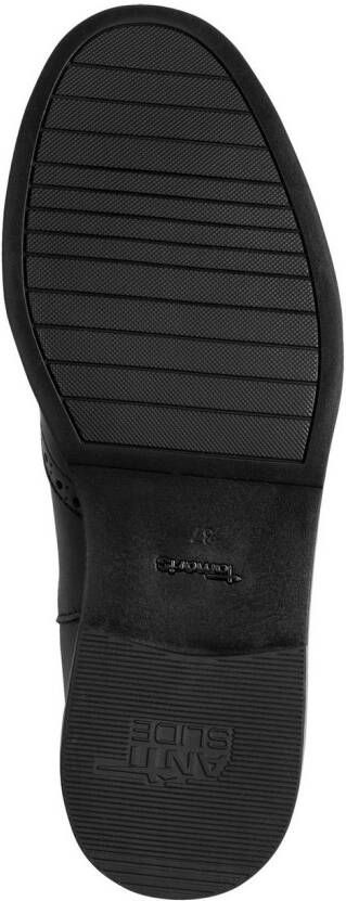 Tamaris Chelsea-boots hakken enkellaars zakelijke schoen met elegante lyra-perforatie
