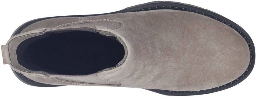 Tamaris Chelsea-boots hakken enkellaars zakelijke schoen met subtiele decoratieve naden