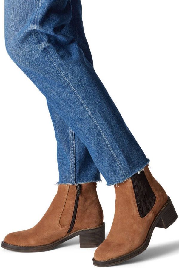 Tamaris Chelsea-boots hakken enkellaars zakelijke schoen met touch it-uitrusting