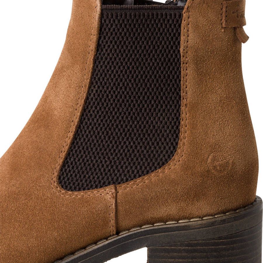 Tamaris Chelsea-boots hakken enkellaars zakelijke schoen met touch it-uitrusting