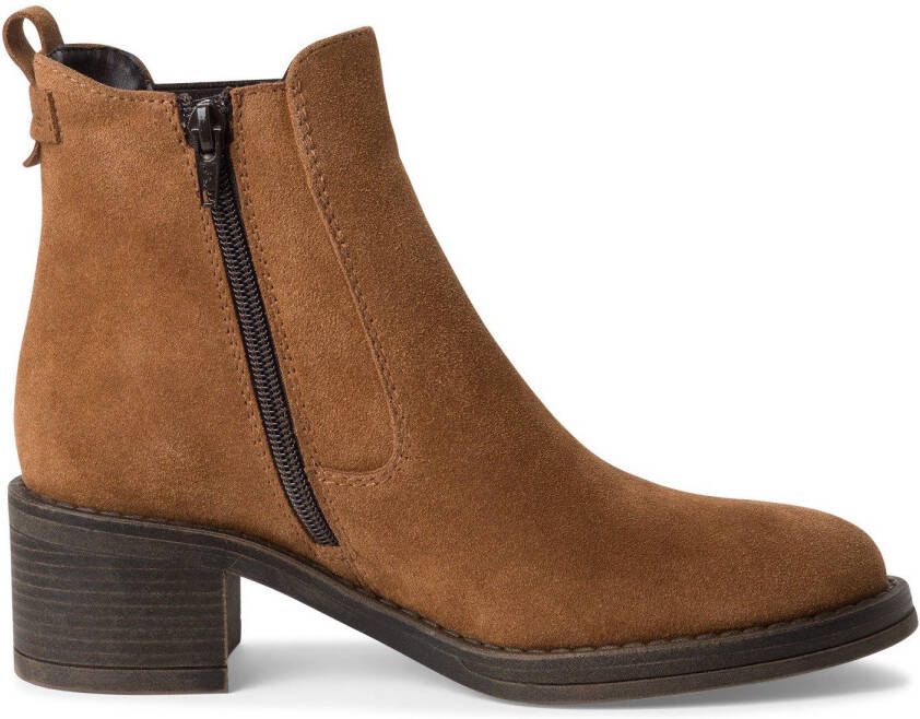 Tamaris Chelsea-boots hakken enkellaars zakelijke schoen met touch it-uitrusting