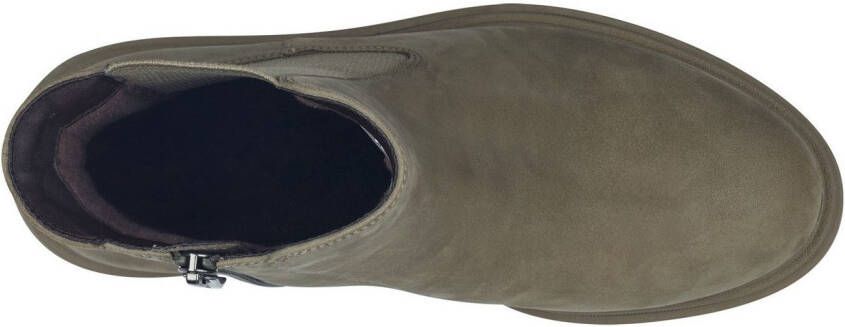 Tamaris Chelsea-boots blokhak combat boots enkellaars met stretch-inzet