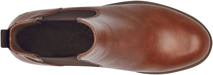 Tamaris Chelsea-boots blokhak laarsjes business schoen instapschoen aantrekband
