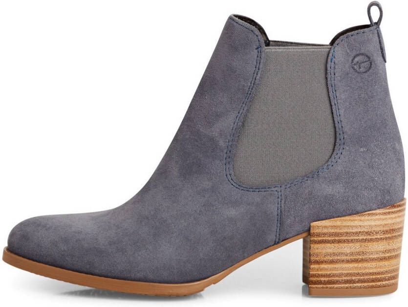 Tamaris Chelsea-boots cowboy enkellaars westernlaarzen met comfortabele stretch inzet