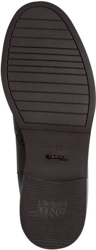 Tamaris Chelsea-boots hakken enkellaars zakelijke schoen met elegante lyra-perforatie