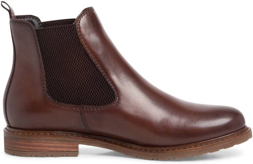 Tamaris Chelsea-boots blokhak business schoen comfortabele schoen in klassieke look