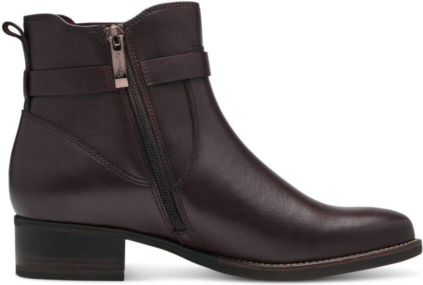 Tamaris Chelsea-boots met siergesp en stretchinzet
