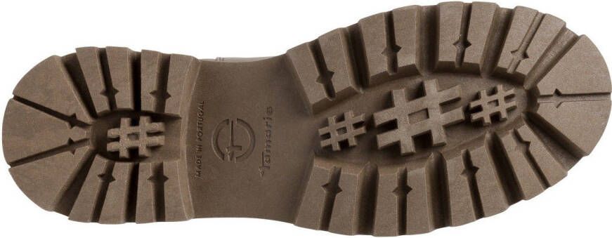 Tamaris Chelsea-boots blokhak instaplaarzen korte laarzen stretchinzetten aan beide zijden