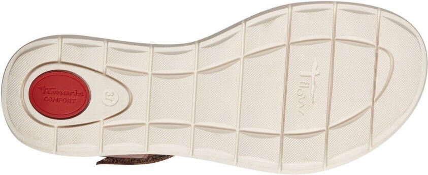 Tamaris COMFORT Sandaaltjes zomerschoen sandaal wig hak met twee klittenbandsluitingen