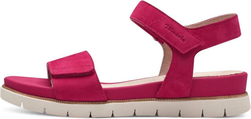 Tamaris COMFORT Sandaaltjes zomerschoen sandaal plateauhak met twee klittenbandsluitingen