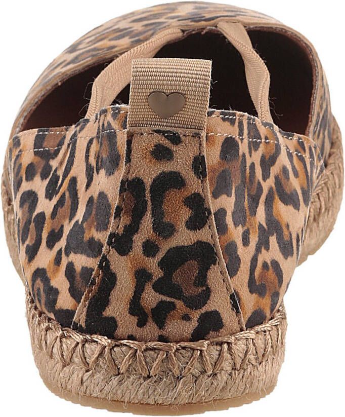 Tamaris Espadrilles plateau zomerschoen flats instapschoen met touch it-uitrusting