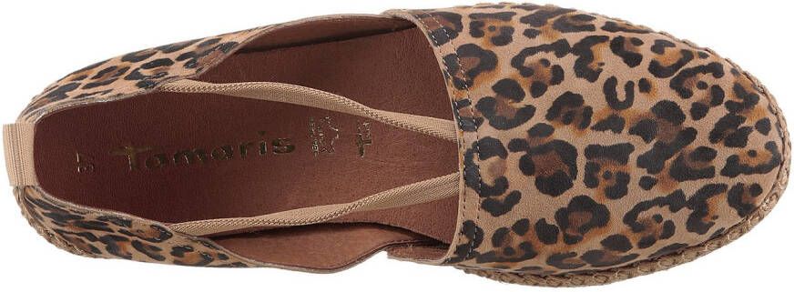 Tamaris Espadrilles plateau zomerschoen flats instapschoen met touch it-uitrusting