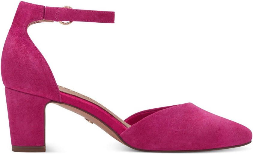 Tamaris Gesppumps avondschoen feestelijke schoen blokhak met klittenband