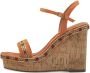 Tamaris Highheel sandaaltjes zomerschoen sandaal wig hak met mooie etno-versiering - Thumbnail 5