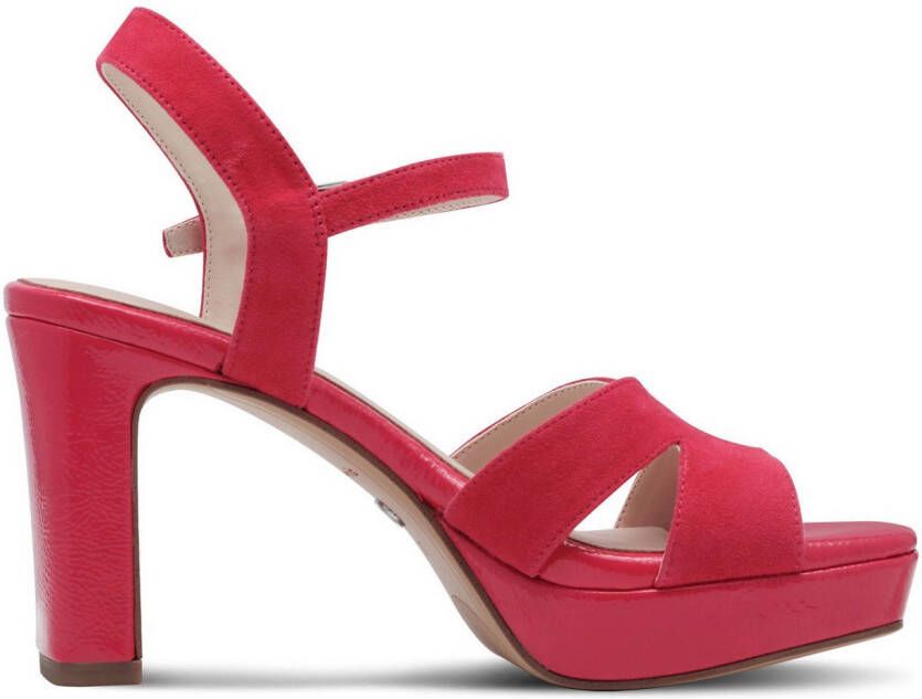 Tamaris Highheel sandaaltjes zomerschoen avondschoen blokhak met antishokk hak