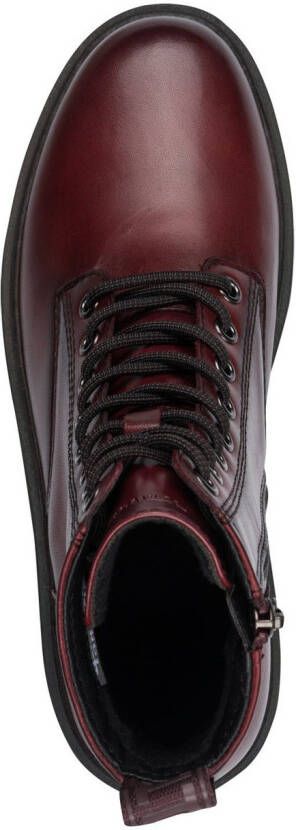 Tamaris Hoge veterschoenen blokhak veterlaarsje in trendy used look