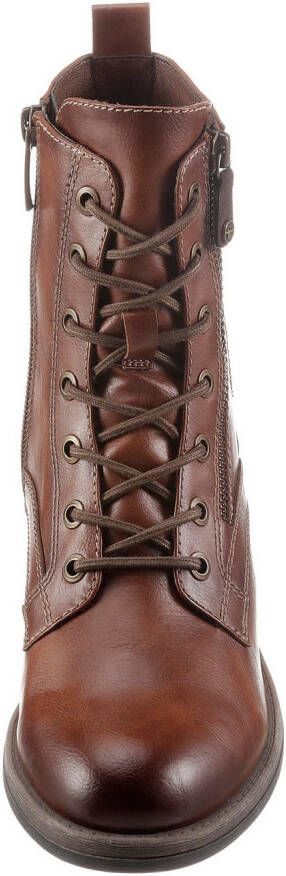 Tamaris Hoge veterschoenen SHAE blokhak veterschoenen laarsjes met decoratieve ritssluiting